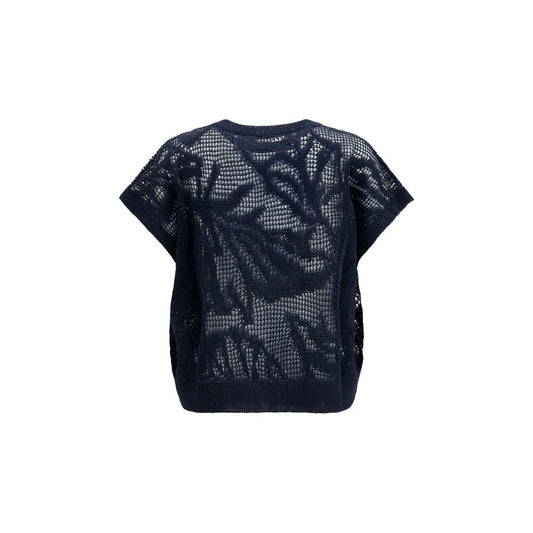 Blue Linen T-Shirt