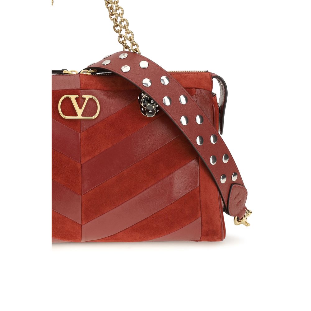 Red Calf Leather Bos Taurus Shoulder Bag