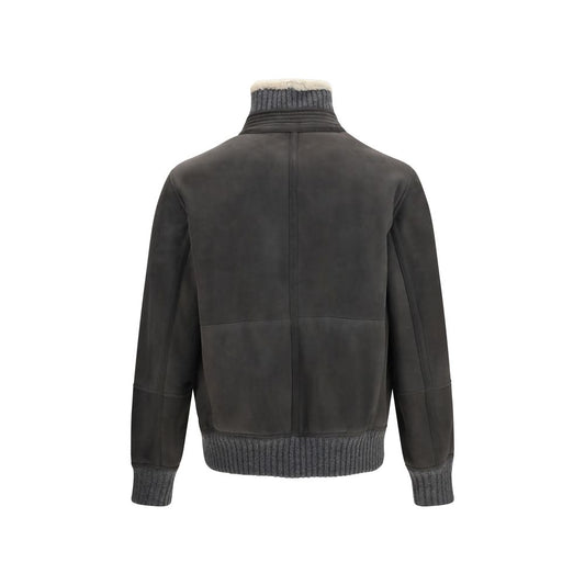 Gray Wool Oves Aries Full-Length Jacket