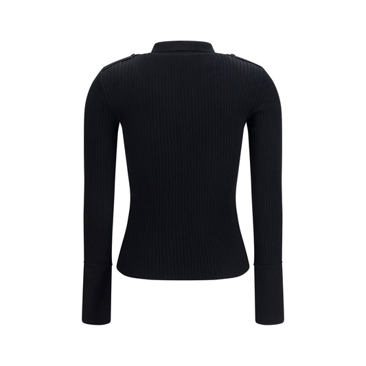 Black Viscose Polo Shirt