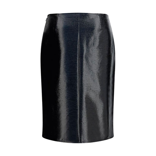 Bordeaux Cotton Midi Skirt