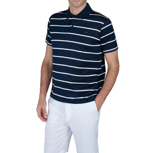 Blue Cotton Polo Shirt