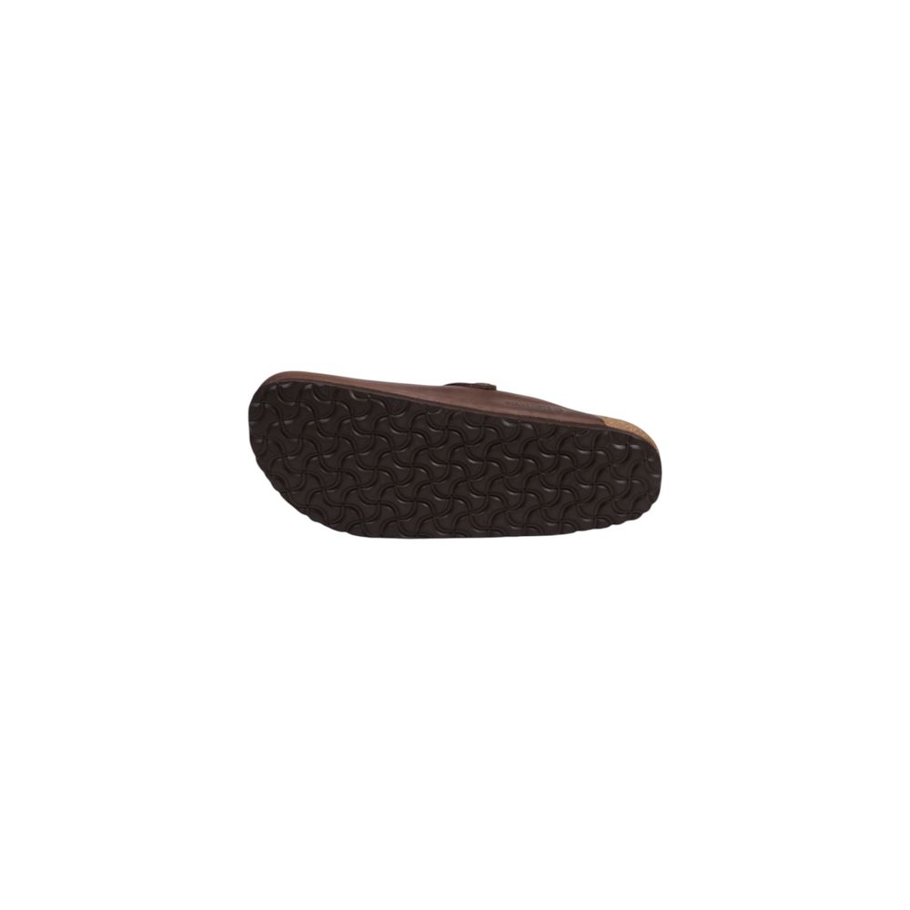 Brown Leather Clogs