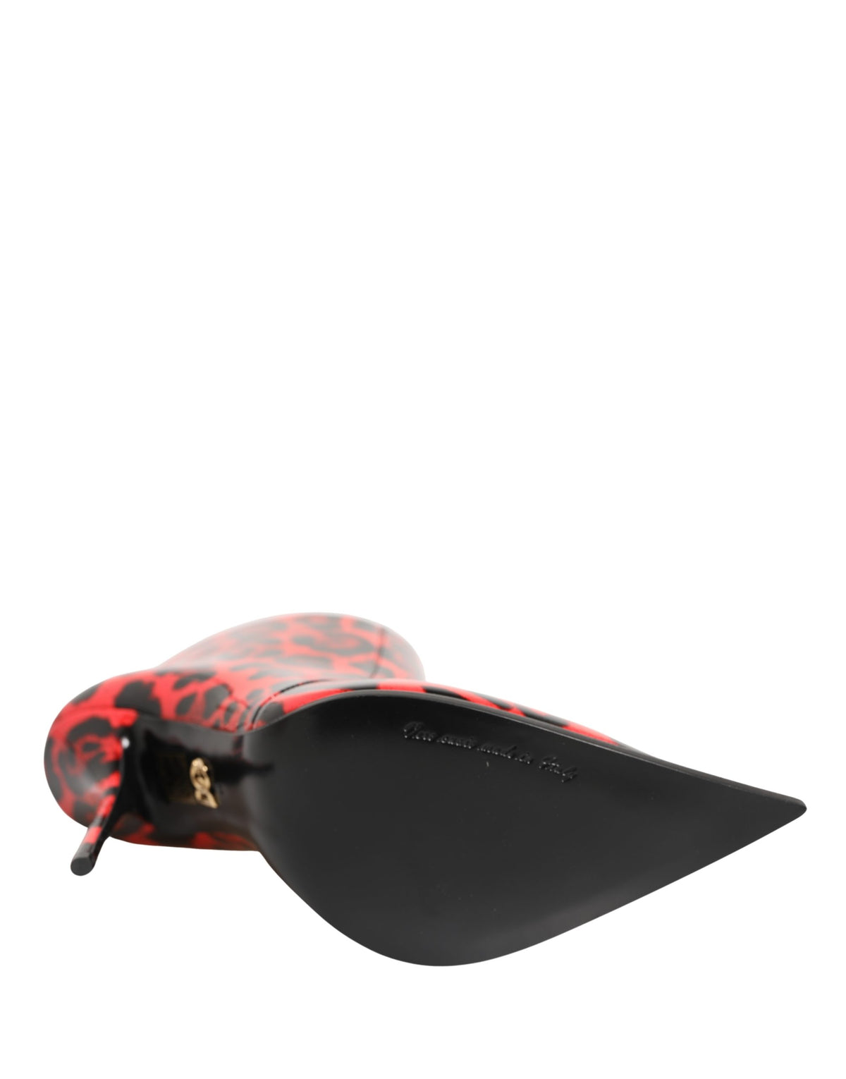 Red Leopard Cardinale Ankle Boots Shoes