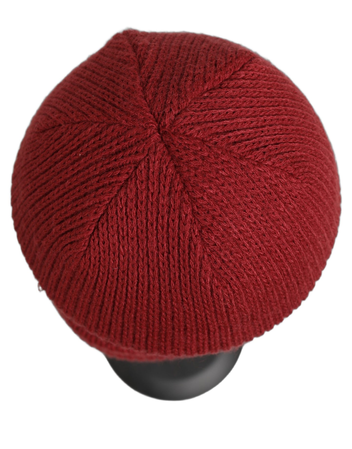 Women Bordeaux Wool Knitted Winter Beanie Capello Hat