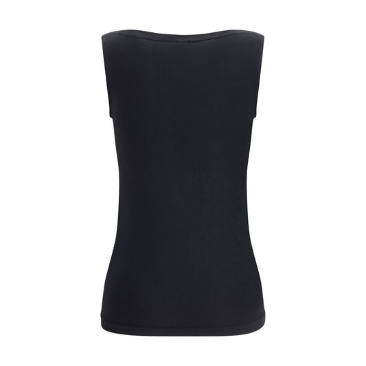 Black Modal Sleeveles T-Shirt