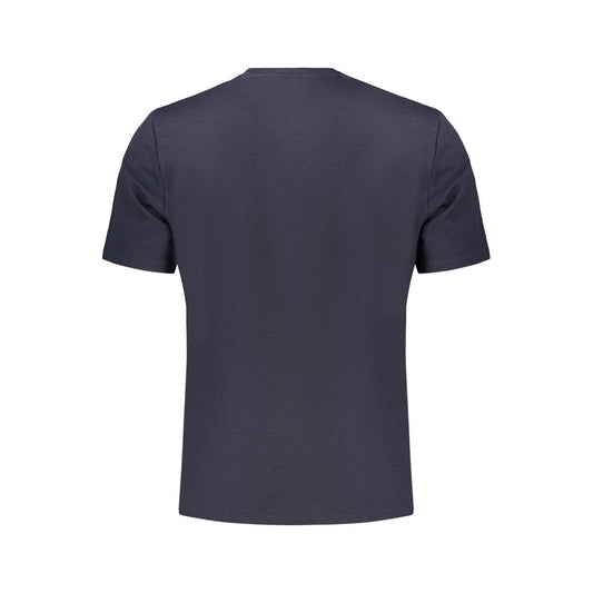 Blue Cotton Men's T-Shirt