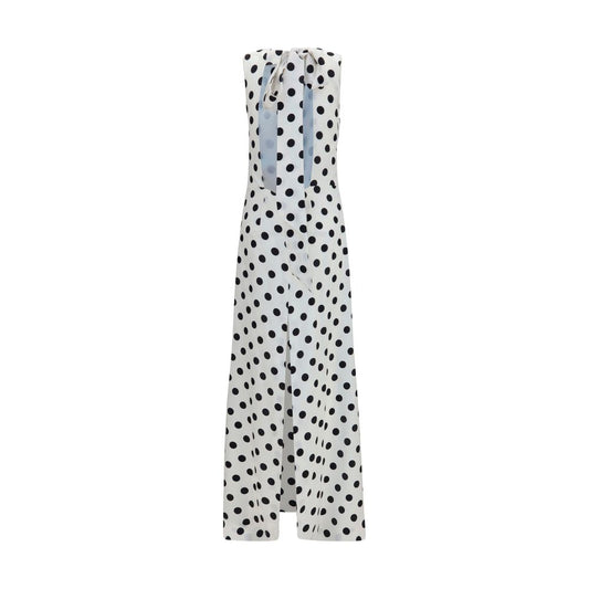 White Silk Long Dress