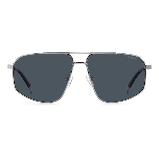 Gray Stainless Steel Sunglasses
