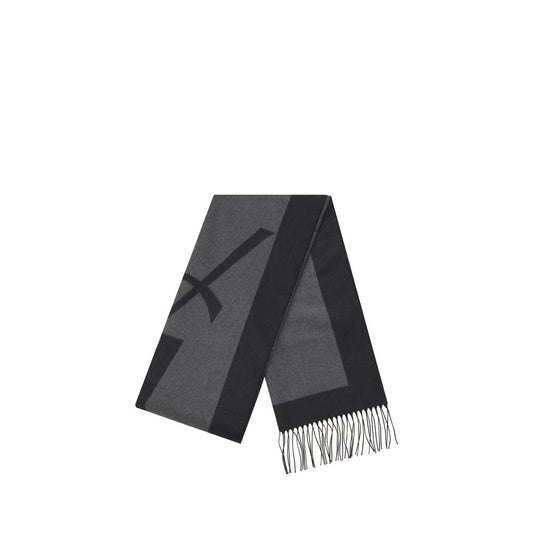 Gray Silk Scarf