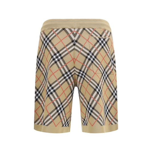 Beige Cotton Bermuda Shorts