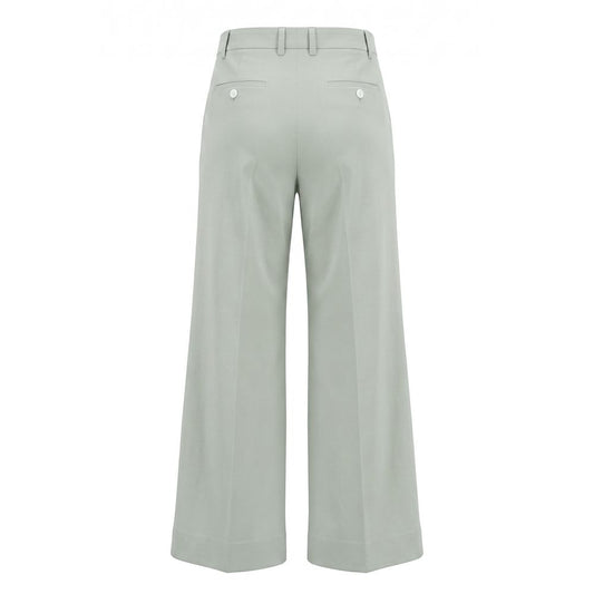 Green Cotton Women Pants