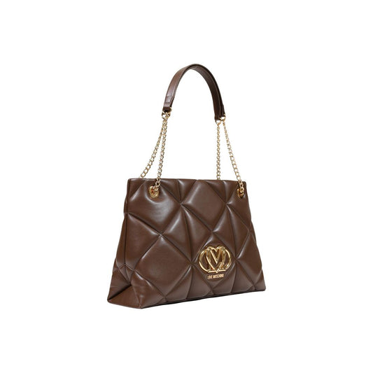 Brown Polyethylene Handbag
