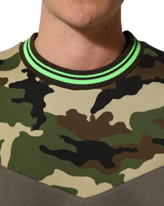 Multicolor Camouflage Sweatshirt Men Sweater