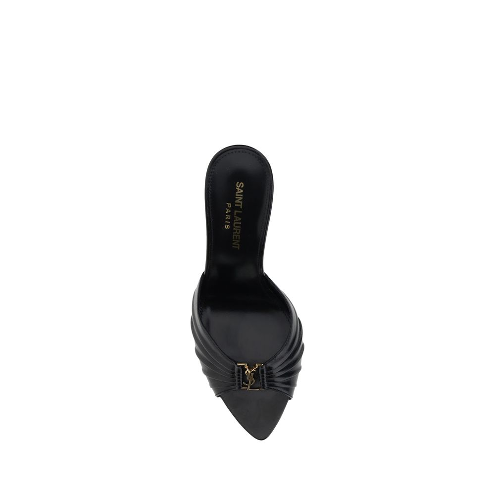 Black Lamb Ovis Aries Stiletto Heel Sandals