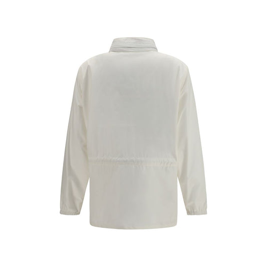 White Polyamide Shell Jacket