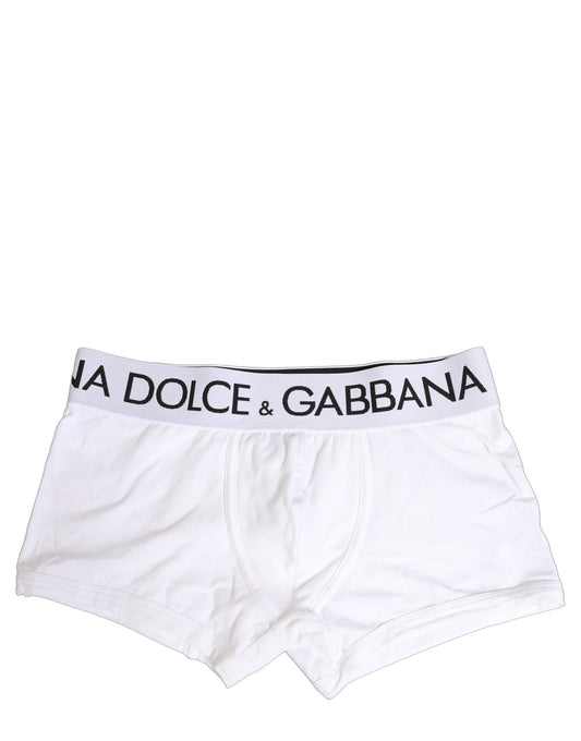White Cotton Stretch Regular Boxer Underwear