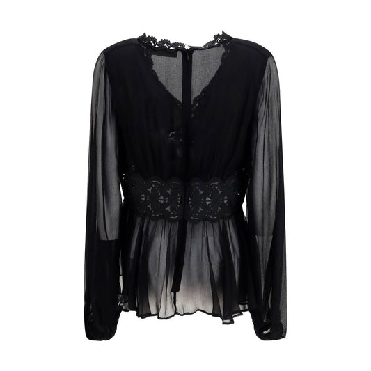 Black Viscose Blouse