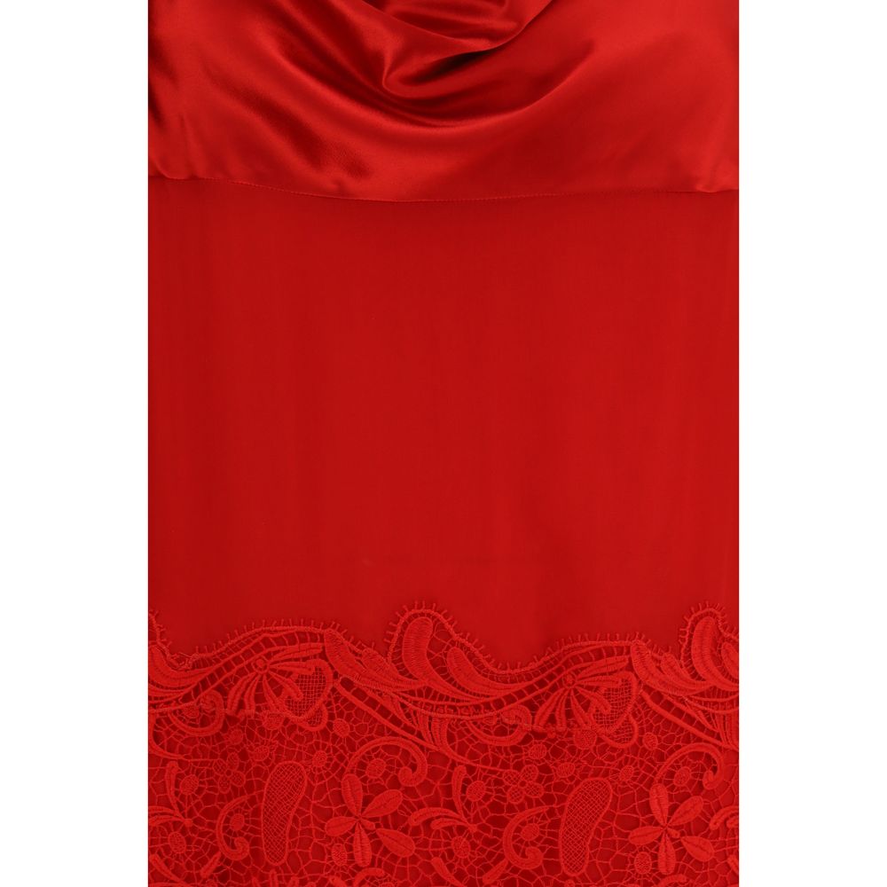 Multicolor Silk Cocktail Dress
