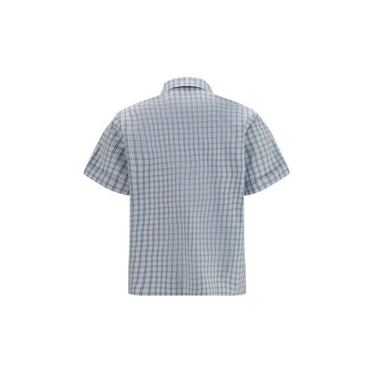 Blue Cotton Pattern Shirt