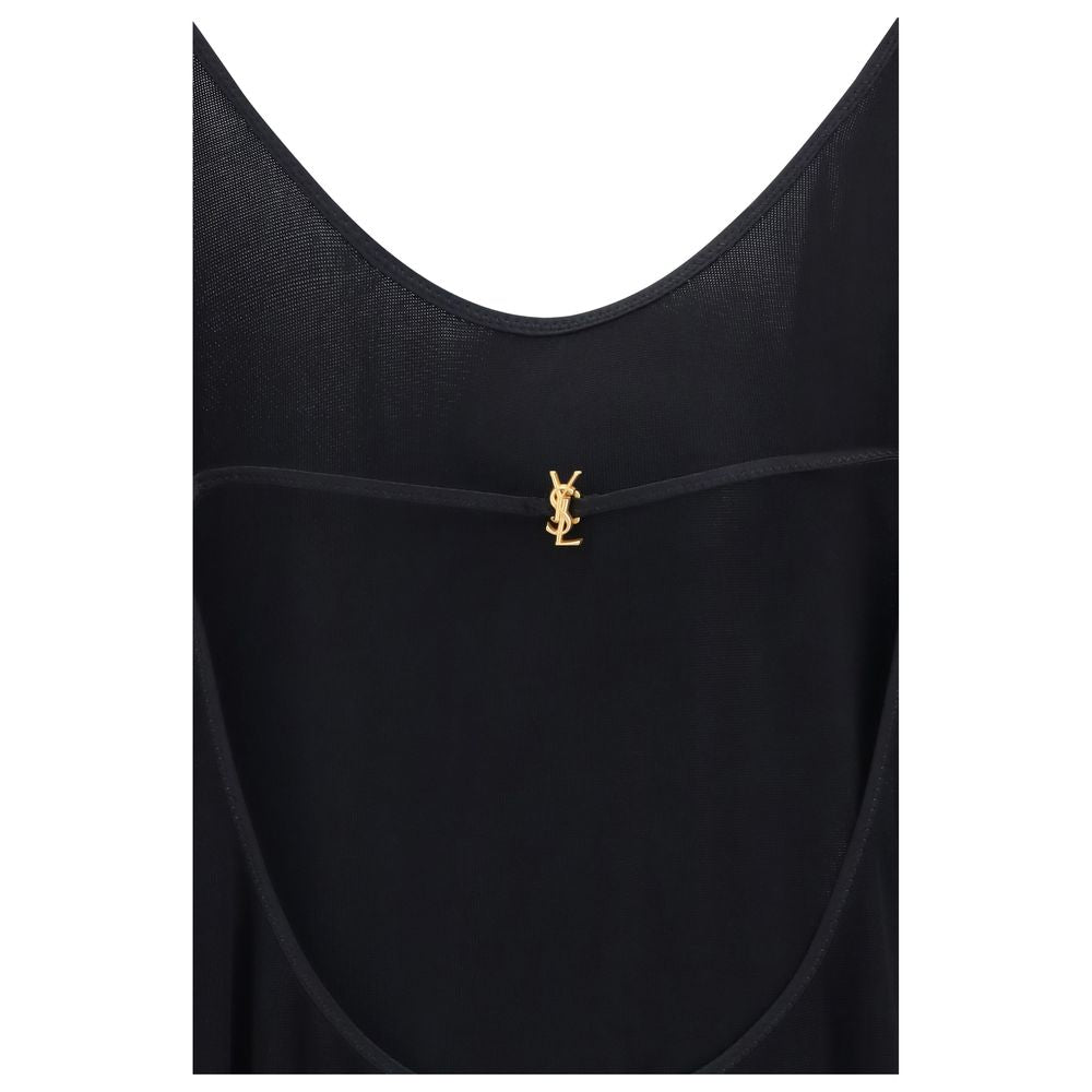 Black Viscose Casual Dress