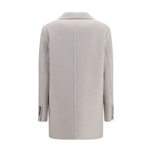 White Wool Oves Aries Full-Length Jacket