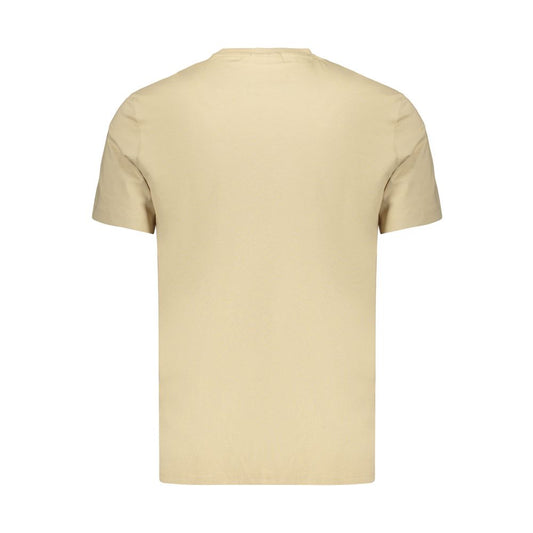 Beige Cotton Men's T-Shirt