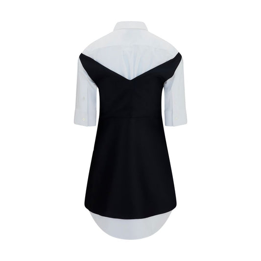 Black Wool Oves Aries Casual Dress