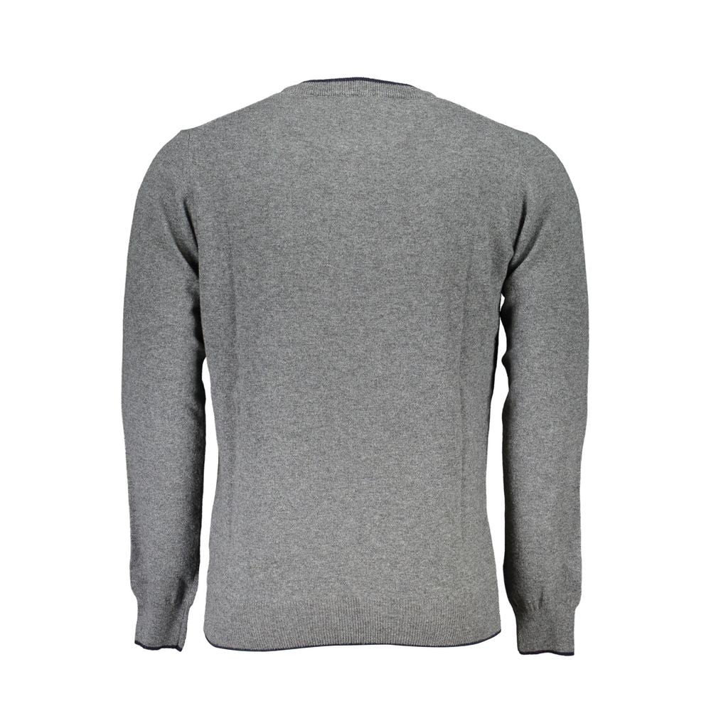 Gray Fabric Men's Sweater