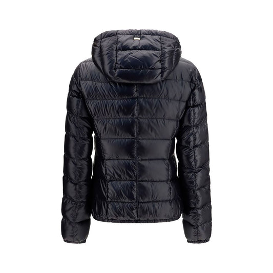 Black Polyamide Full-Length Jacket