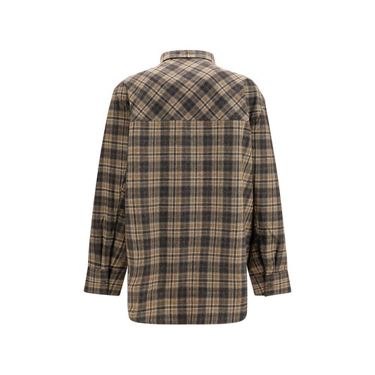 Multicolor Wool Oves Aries Pattern Shirt