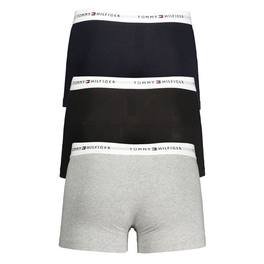Gray Cotton Men's Boxer