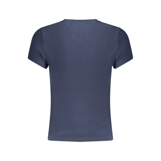 Blue Cotton Women's T-Shirt