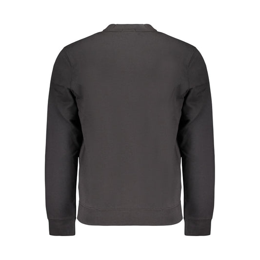 Black Cotton Mens Sweatshirt