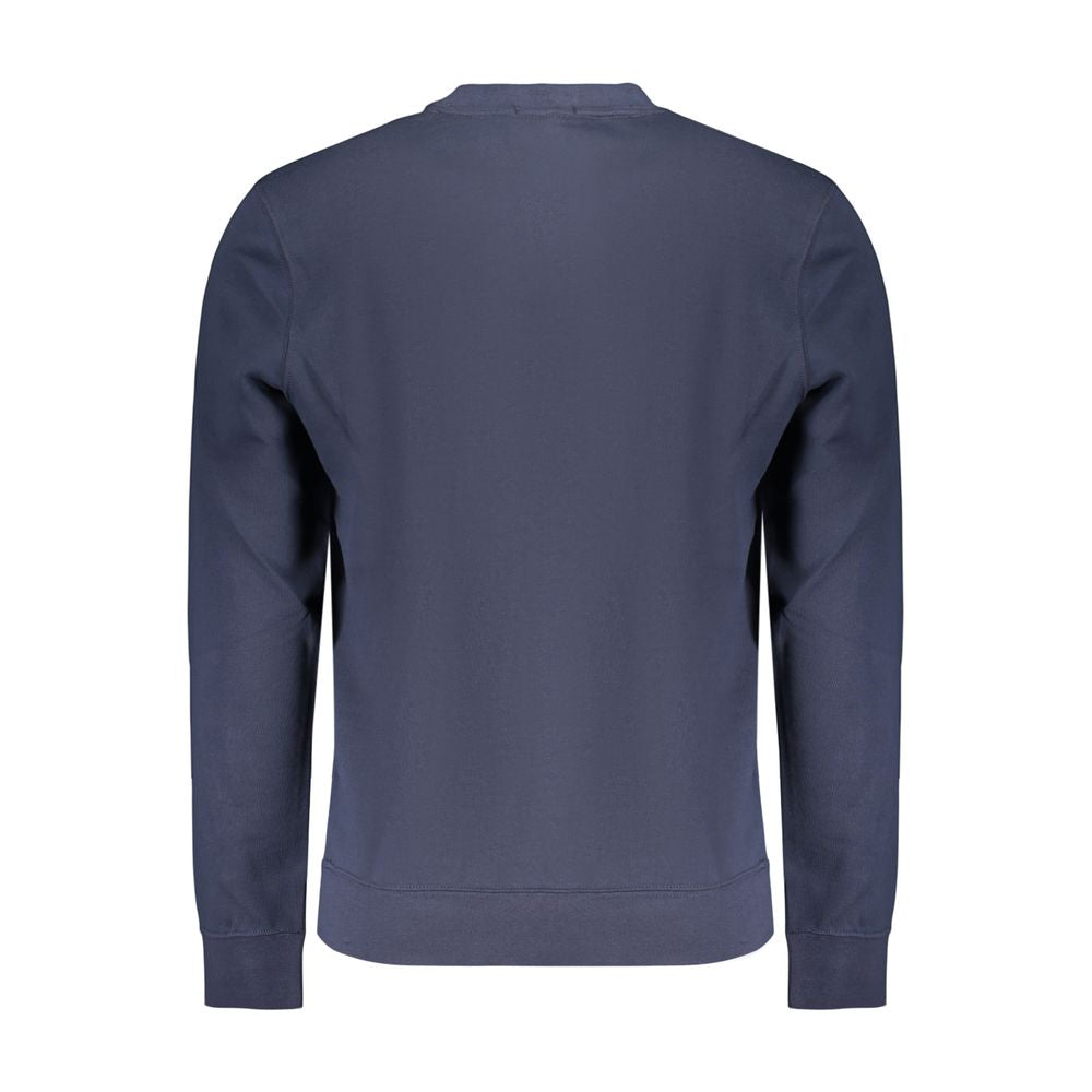 Blue Cotton Men's Sweatshirt