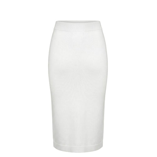 White Cotton Women Skirt