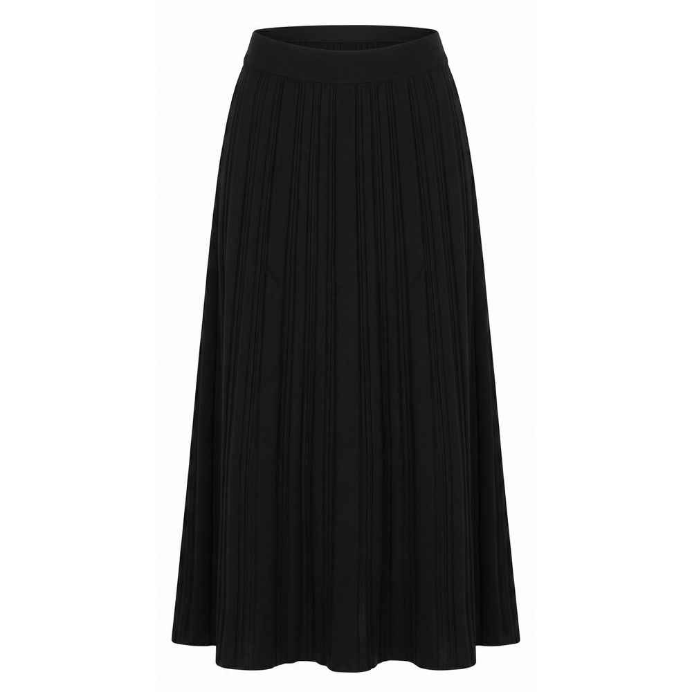 Black Cotton Women Skirt