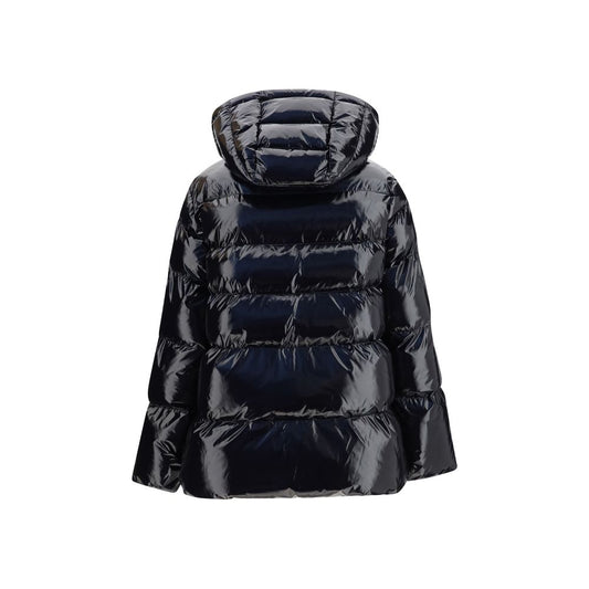 Black Polyamide Full-Length Jacket