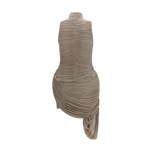 Beige Copper Cocktail Dress