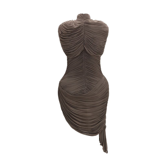 Brown Copper Cocktail Dress