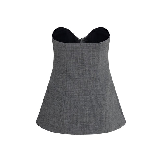 Gray Wool Oves Aries Corset