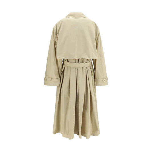 Beige Cotton Coat