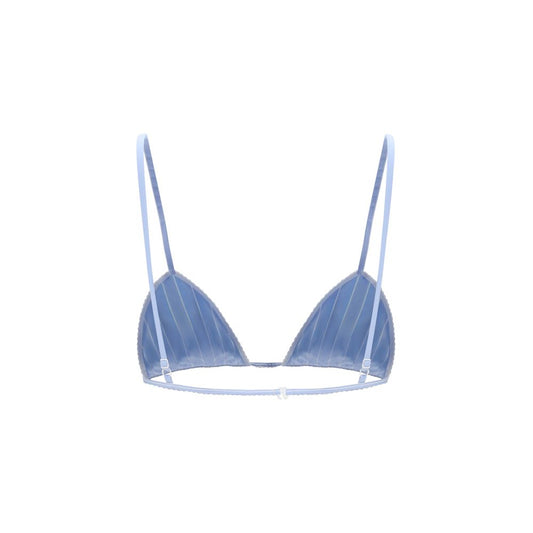 Blue Polyamide Bra