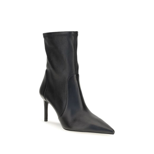 Black Calf Leather Bos Taurus Ankle Boots