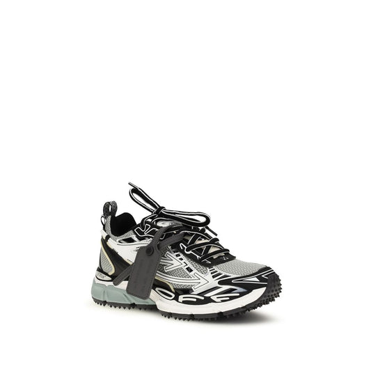 Gray Polyester Athletic Sneakers