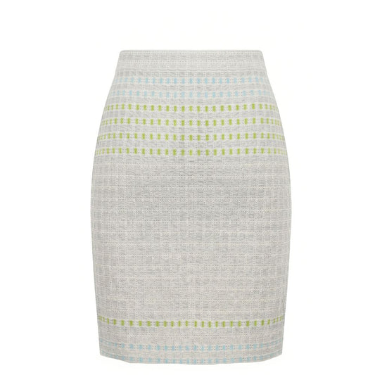 Grey Silk Women Skirt