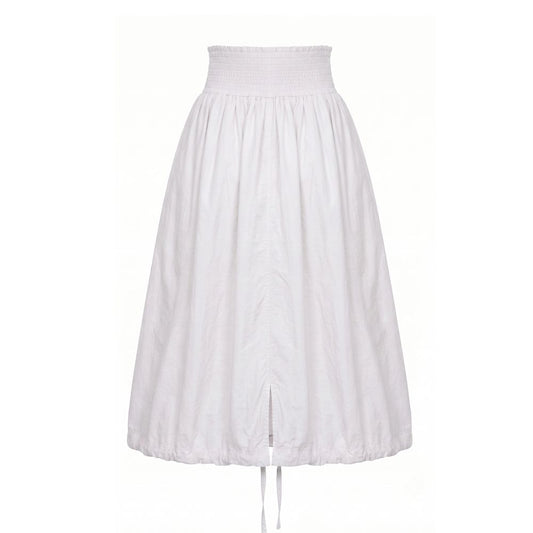 White Polyamide Women Skirt