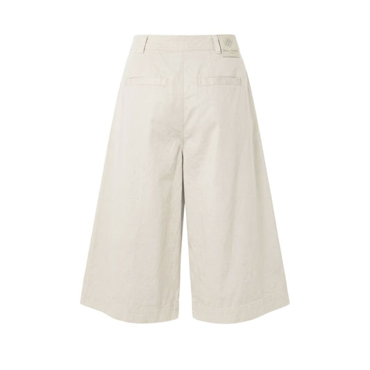 White Cotton Women's Shorts