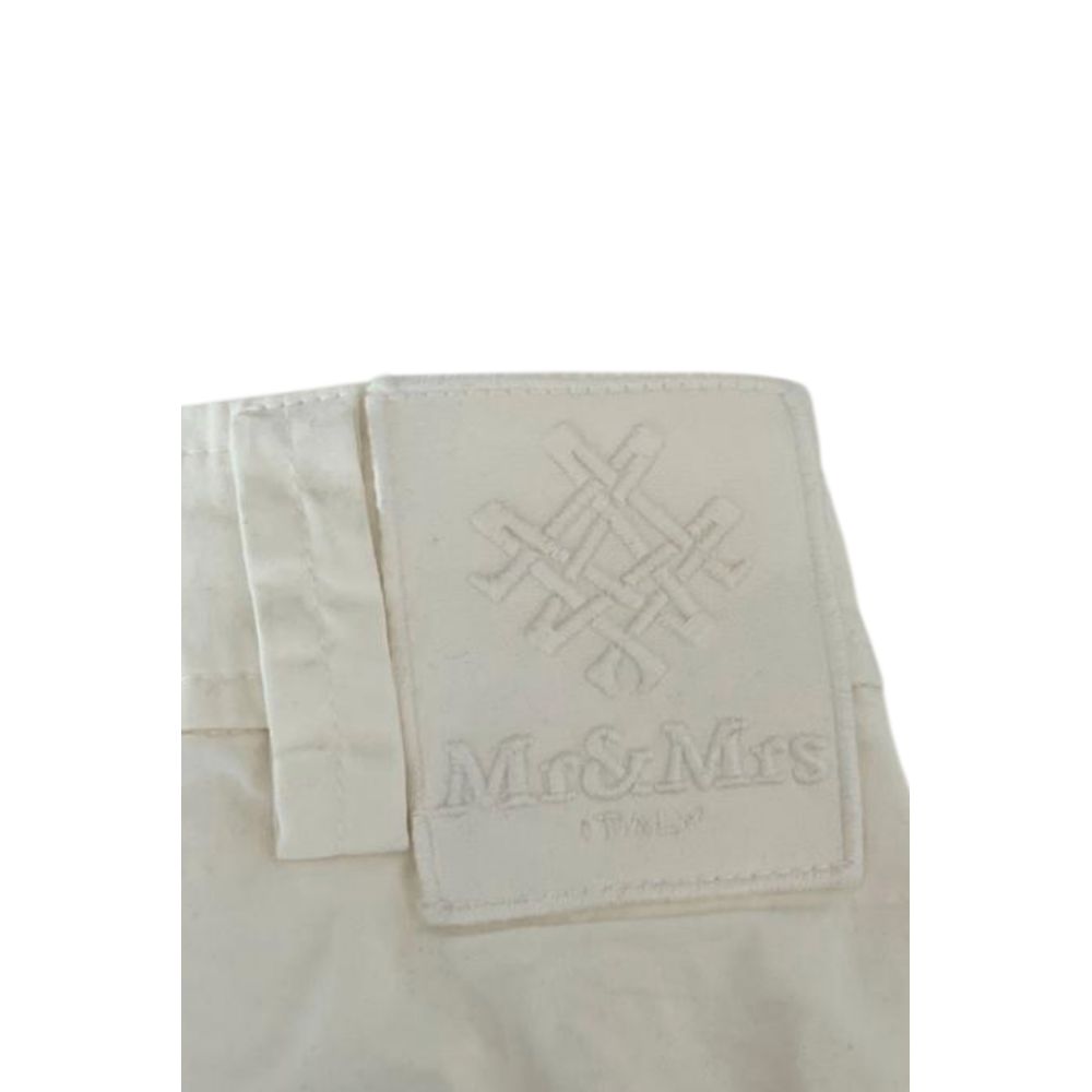 White Cotton Women's Shorts