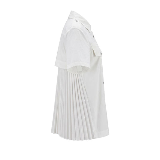 White Cotton Women Shirt